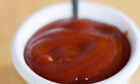 Ketchup numa taça